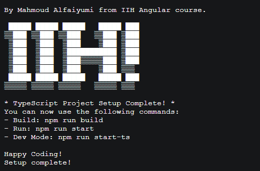 Setup-TypeScript screenshot