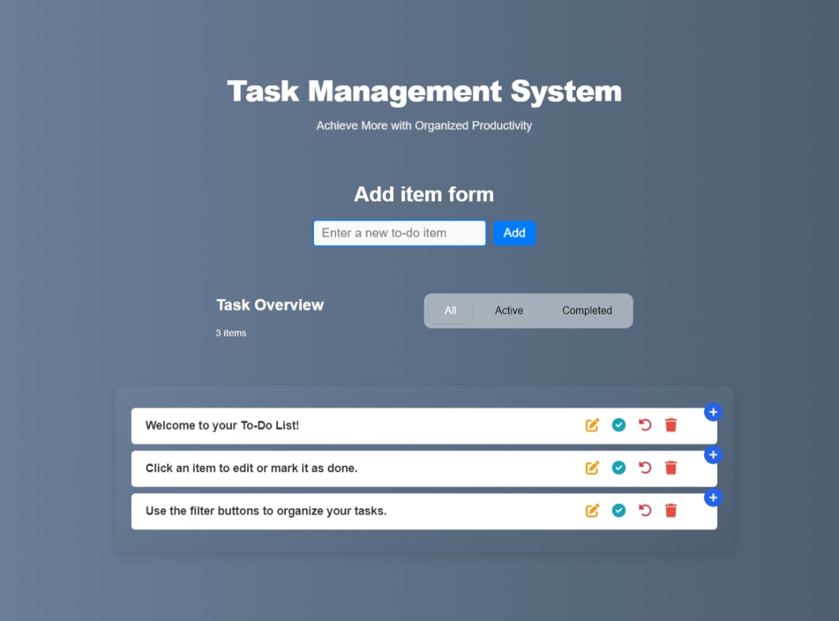 To-Do List screenshot